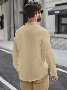 Manfinity CasualCool Men Shirts - Khaki - View 2