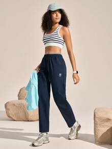 SHEIN In My Nature Women Hiking Pants - Navy Blue - View 3