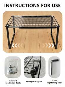 1pc Expandable Wardrobe, Multi-Layer Storage, Shelves, Pull-Out Shoe Rack, Bookshelf Storage, Kitchen Storage, Bathroom Storage, Space Organizer, Space Saving, Suitable For Closet, Dorm And Home Use, Ideal For Christmas Clothing Storage - Multicolor - View 4