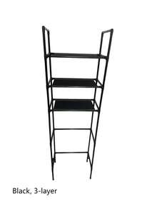 1 pieza Estantería de pie para el baño, en negro/blanco, estantería de almacenamiento para el balcón, estantería de almacenamiento de varios niveles para el baño, estantería simple para lavadora, adecuada para el baño y el balcón - Multicolor - Ver 10