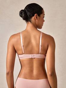 Veilyse Women's Solid Color Underwired Bra Lingeriefor Summerfor Summer - Pink - View 2