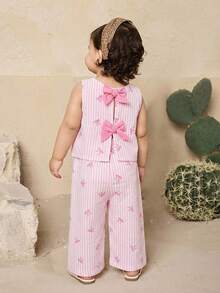 Travachic KIDS Babygirl Cute Ruffle Sleeveless Top And Pants Set, Summer - Multicolor - View 1