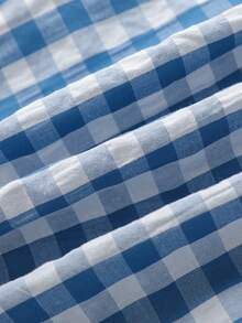 男士格子印花舒适休闲哈伦裤两件装 - 彩色 - 查看 6