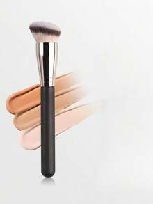 1 cọ trang điểm nền màu đen, cọ tạo khối, cọ trang điểm góc vát, cọ má hồng mềm mại, dụng cụ làm đẹp đa năng, cọ đơn dùng cho lớp trang điểm nền, không thấm phấn, cọ tán phấn phủ, cọ nền, cọ che khuyết điểm, cọ má hồng, cọ tạo khối, cọ má hồng, cọ bronzer, cọ phấn phủ, cọ nền, cọ má hồng, quà tặng. - màu đen - Xem 2