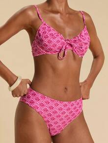 Travachic Women's Minimalist Printed Casual Swimsuit Bottom - Multicolor - View 1