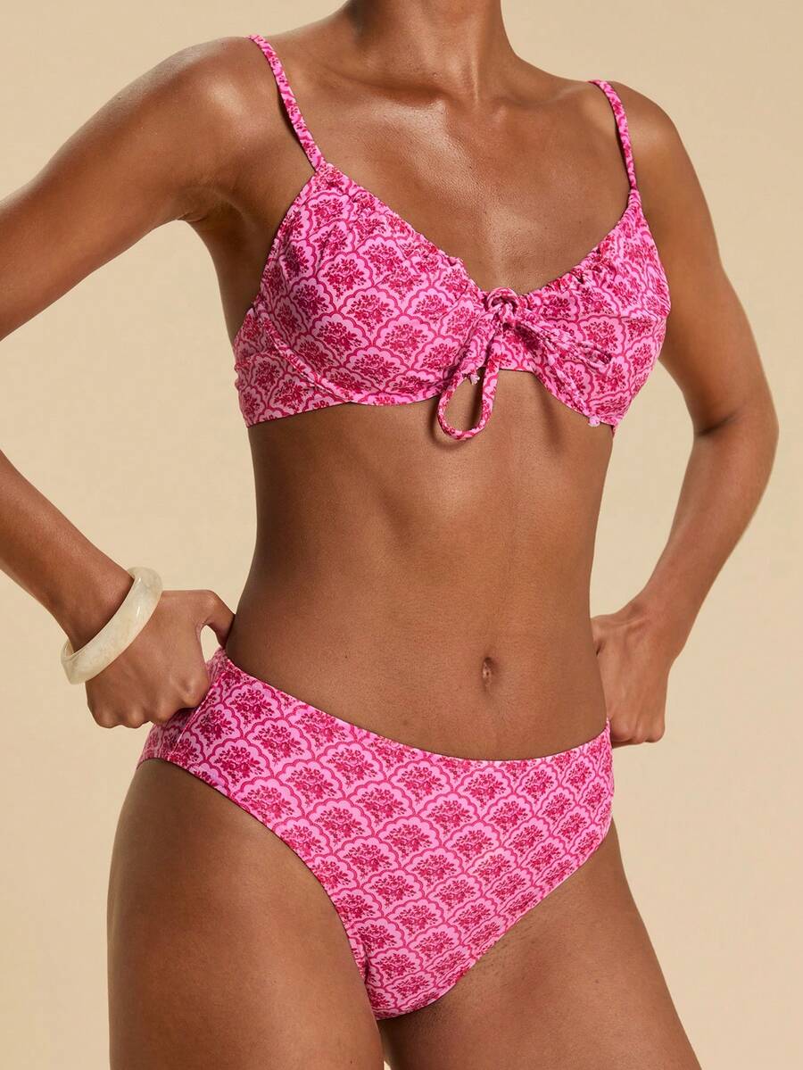 Travachic Women's Minimalist Printed Casual Swimsuit Bottom - Multicolor - View 1