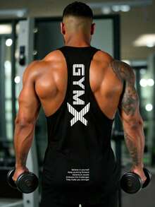 GymBeat Men Sports Tees & Tanks - Black - View 5