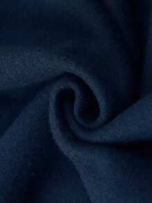 Cottnline Men's Casual Printed Crew Neck Long Sleeve Sweatshirt - Navy Blue - View 3