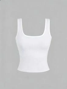 EMERY ROSE Áo tank top in họa tiết cỡ lớn, Áo tank top cổ tròn dáng casual cỡ lớn dành cho nữ, Áo tank top thời trang cỡ lớn dành cho nữ, Bộ 3 áo tank top cỡ lớn dành cho nữ, Áo tank top mùa hè - Nhiều màu - Xem 3