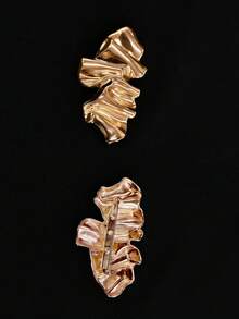 Selianne 女士优雅休闲金属装饰短袖修身T恤，春夏款 - 杏色 - 查看 8