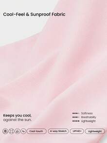 GLOWMODE Sun Set Lightweight Stretchy Cooling UPF 40+ Sun Protection Phone Compatible Reflective Logo Fingerless Gloves Swimming Manicure Running Cycling Gym Studio Workout Training Daily Casual Wear - Pink - View 5