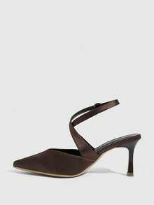 CUCCOO SZL Women Shoes Fashion Pointed Stiletto Shoes Suitable For Commuting, Dating, Parties And Other Occasions To Wear - Brown 17 - View 3