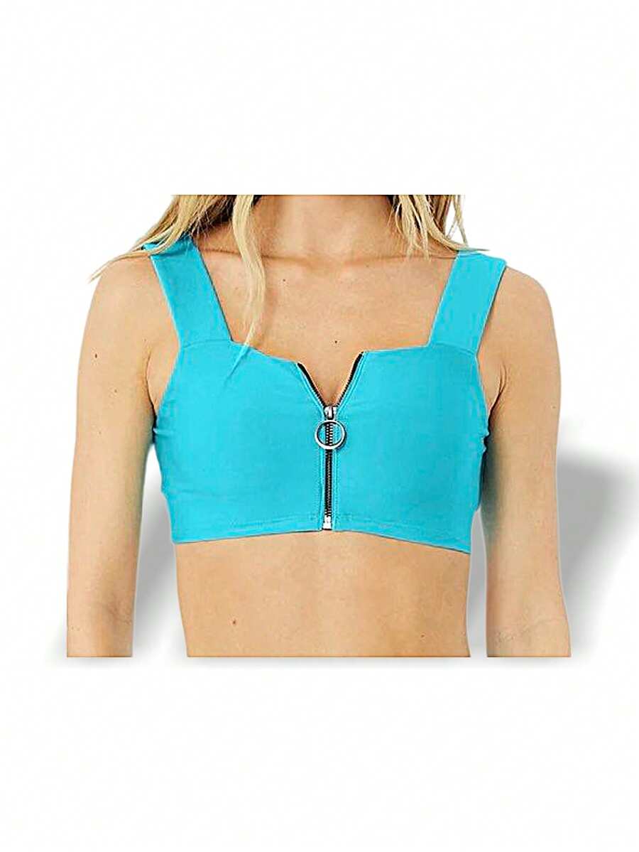 Alo Yoga Bra FAST Sweat Absorption Breathable Lightweight Soft Elastic Easy To Wash Sports Gym Women Coral Blue W9386R - AQUA - lake blue - View 1