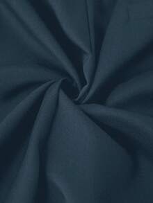 Manfinity Homme Men's Summer Casual/Business Solid Color High-Waist Suit Pants - Navy Blue - View 3