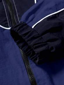 STYNVO Men's Two-Tone Hooded Zip-Up Jacket And Pants Casual Tracksuit Set - Multicolor - View 5