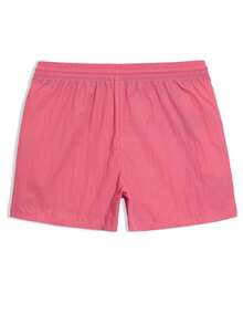 Horizaway Men's Solid Color Casual Beach Shorts - Pink - View 7