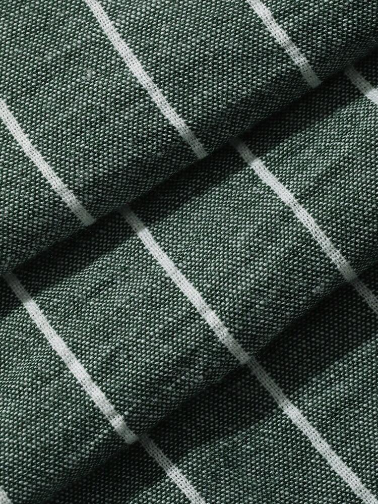 Women's Striped Single-Breasted Top And Wide-Leg Pants Casual 2 Pieces Set Summer