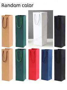 10pcs Wine Gift Bags With Durable Rope Handles, Elegant Display And Easy To Carry - Multicolor - View 9