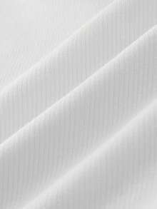 Glimmora 女士撞色滚边深V领无袖修身背心，夏季时尚 - 彩色 - 查看 4