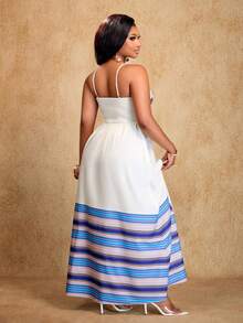 Brilight Đầm dự tiệc thanh lịch dành cho nữ, đầm nghỉ lễ, đầm mặc trong các dịp thường ngày, kỳ nghỉ, dã ngoại, tắm nắng, lễ hội, hẹn hò, mùa cưới, v.v. Đặc điểm nổi bật bao gồm đầm slip, đầm in họa tiết, đầm kẻ sọc, đầm chữ A thanh lịch và đầm maxi mùa hè. - Màu be - Xem 2