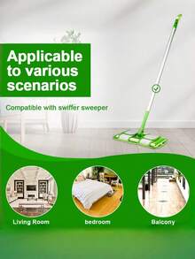 1PC 2PCS 3PCS Cationic Material Microfiber Mop Pads 12 Inch Reusable Washable For Robot Vacuum Cleaner High Absorption Easy Clean Home Cleaning Accessories - various - View 2