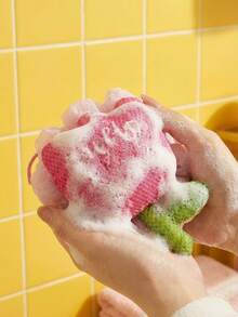 Joivida 1Pc/2PCs Viral Large Bath Flower Ball, Cute Mesh Shower Pouf, Soft Exfoliating Loofah, Durable Non-Shedding Body Wash Sponge With Hanging Loop - one-size - View 2