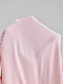 Ontre 2026SS Nuevos pantalones de pierna ancha para mujer, cintura elástica, cintura con cordón bordado, de moda, versátiles, color rosa, cómodos para el hogar y el deporte, adecuados para bodas, fiestas, vacaciones, San Valentín romántico, primavera/verano, oficina y uso casual - Rosa - Ver 7