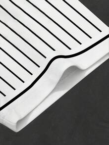 Manfinity EMRG 男士休闲条纹短袖T恤，夏季 - 彩色 - 查看 4