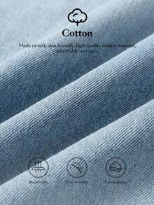 Ontre 2026春夏女式浅蓝色水洗牛仔裤，时尚百搭，休闲通勤，都市时尚，简约优雅，春夏、度假、约会、节日穿着皆宜，不对称腰身设计，时尚女式牛仔裤 - 淺色水洗藍 - 查看 2