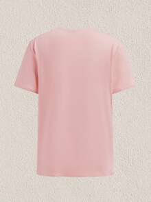 Mercer Haus 男士休闲海鸥印花圆领短袖T恤，夏季 - 粉色 - 查看 2