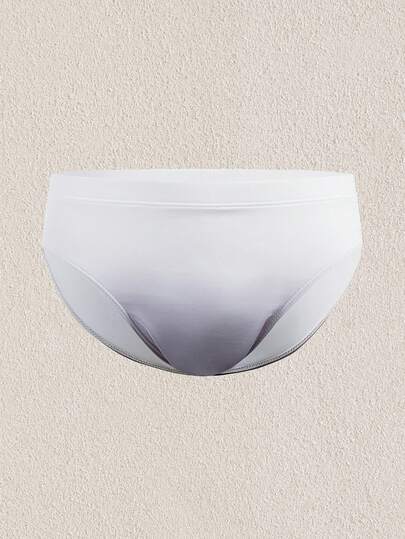 Mercer Haus Trending Muted Gradient Grey Men's Swim Trunks, Slim Fit Slimming High Elasticity Quick Dry Beach/Pool Swimwear