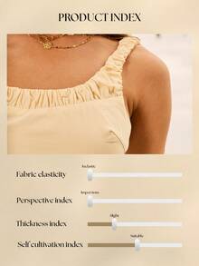 Aralina 轻盈挺括的方领修身A字廓形，休闲可爱夏季女装春季连衣裙，适合度假穿着。 - 米色 - 查看 8