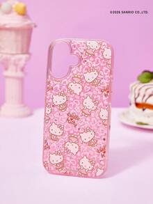 HELLO KITTY AND FRIENDS | Joivida Pink Glitter Clear Phone Case, Cute Cartoon Full Print Shockproof TPU Cover For IPhone - Multicolor - View 4