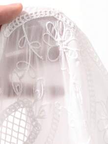 DAZY 春夏蕾丝半身裙套装，白色度假风沙滩连衣裙，氛围感十足的两件套 - 白色 - 查看 7