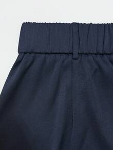 Franclia 女士休闲条纹衬衫套装 - 藏蓝色 - 查看 6