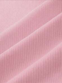 Franclia Women's Solid Color Ribbed Casual Versatile Camisole - Pink - View 7