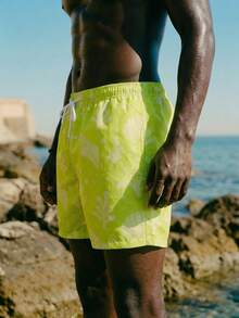 Palasendo Short de plage décontracté pour homme - Vert - Voir 4