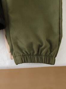 3件套男童休闲工装裤，带口袋和松紧裤脚，舒适透气，适合外出穿着，秋季必备。 - 彩色 - 查看 5