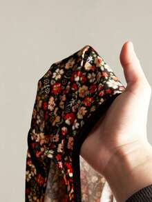 SHEIN ICON Đầm chữ A tay ngắn cổ chữ V sâu họa tiết hoa nhí kiểu retro Y2K cỡ lớn, thắt eo, thích hợp cho đi học, mặc thường ngày, đi nghỉ mát, mùa hè. - Nhiều màu - Xem 11