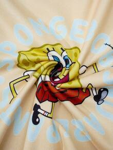 SpongeBob SquarePants | SHEIN 男婴可爱卡通印花睡衣 - - 黃色 - 查看 7