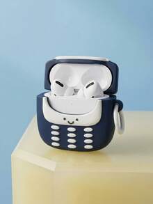 Joivida 1个可爱时尚的无线耳机硅胶保护套 - 藍白 - 查看 3