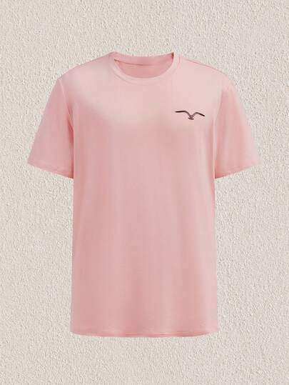 Mercer Haus 男士休闲海鸥印花圆领短袖T恤，夏季