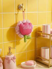 Joivida 1Pc/2PCs Viral Large Bath Flower Ball, Cute Mesh Shower Pouf, Soft Exfoliating Loofah, Durable Non-Shedding Body Wash Sponge With Hanging Loop - one-size - View 4