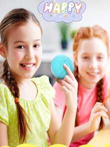 POKOJA LAND Stress Ball Set, quetschbarer Stressball, 4er Pack Quetschball für Kinder, Fidget Toy, langsam ansteigender Quetschball, Quetschspielzeug, Quetschball für Kinder zur Stressreduktion, Stressabbau, Unterhaltungssteigerung, ein tolles Geschenk für Geburtstag, nach der Schule, Feiertage. - Verschiedenfarbig - Übersicht 5
