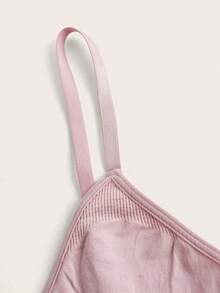SHEIN 4 Buah Bra Pendek Wanita Motif Bunga Tanpa Jahitan, Tali Bahu yang Dapat Diatur - MultiWarna - View 5