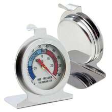 1Pc Stainless Steel Large Dial Refrigerator Thermometer, -20°C~20°C/-20°F~80°F, Battery Free, Non-Contact, Easy To Read Refrigerator And Freezer Temperature, Suitable For Refrigerators And Freezers - Multicolor - View 10
