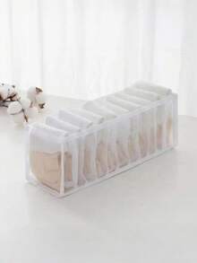 1/2/5PCS Large Capacity Space Saving Mesh Foldable Underwear Socks Lingerie Bra Stockings Pantyhose Tights Organizer Storage Box Divider For Closet Bedroom Dresser Home Organization Must Haves - Multicolor - View 6
