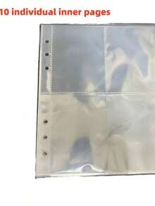 1个水波纹透明A5亚克力收纳相册，四格，三英寸卡片，彩色简约相册 - 多色 - 查看 11