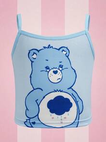 SHEIN X Care Bears Áo lót hai dây in hình gấu dành cho bé gái - Nhiều màu - Xem 7