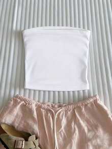 Glimmora 女士无肩带上衣 / 海洋印花 / 海滩度假风 / 休闲度假百搭款 / 春夏女士无肩带抹胸上衣 - 彩色 - 查看 2